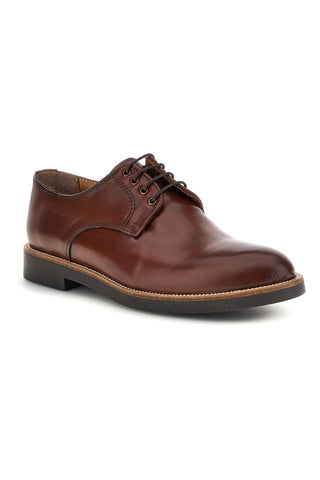 Scarpe stringate marroni in vera pelle Pittarello 600