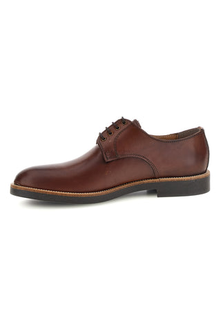 Scarpe stringate marroni in vera pelle Pittarello 600