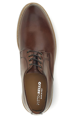 Scarpe stringate marroni in vera pelle Pittarello 600