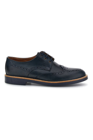 Scarpe stringate blu in pelle Pittarello 8023