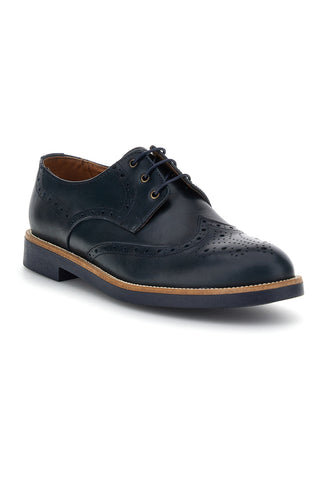 Scarpe stringate blu in pelle Pittarello 8023