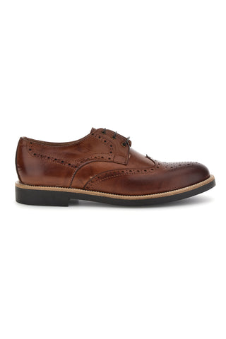 Scarpe stringate marroni in pelle Pittarello 8023