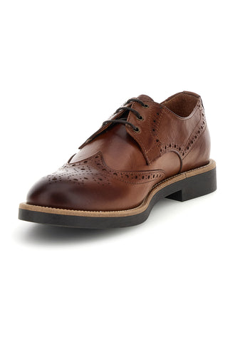 Scarpe stringate marroni in pelle Pittarello 8023