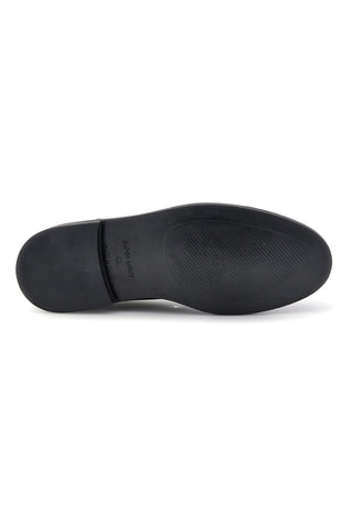 Mocassini neri in pelle con fibbie Pittarello 8030