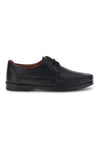 Schwarze Schnürschuhe aus echtem Leder made in Italy Pittarello 199