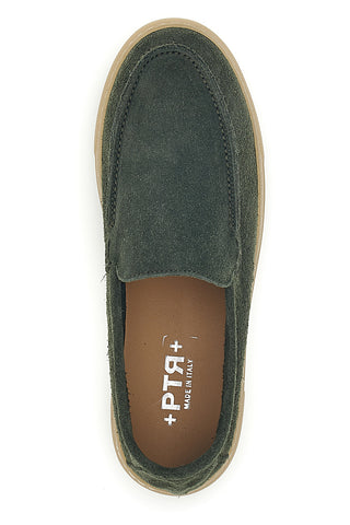 Grüne Leder Slipper Ptr 3255