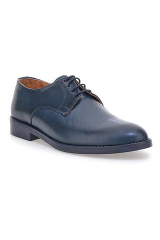 Elegante blaue Schnürschuhe aus echtem Leder Pittarello 600