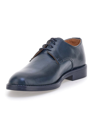 Elegante blaue Schnürschuhe aus echtem Leder Pittarello 600