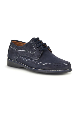 Jerpoint 1 blau Echtleder Schnürschuhe