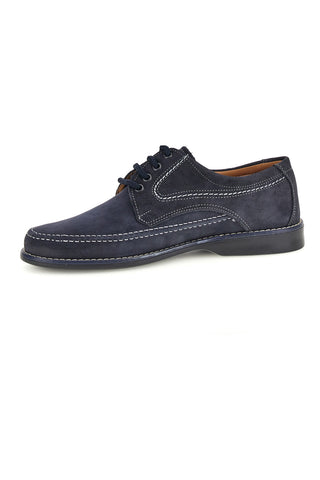 Jerpoint 1 blau Echtleder Schnürschuhe