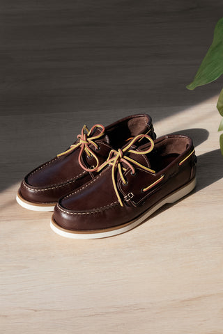 Mocassini marroni in vera pelle Pittarello Ptr 10