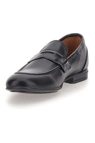 Mocassini neri in vera pelle Pittarello 070