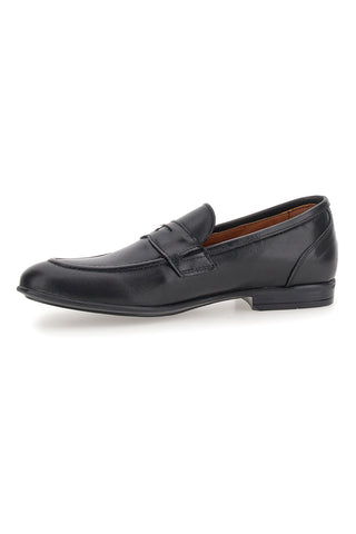 Mocassini neri in vera pelle Pittarello 070