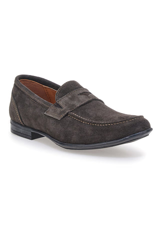 Mocassini marroni in suede Made in Italy Pittarello 070