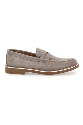 Taupe Wildleder Mokassins Made in Italy Pittarello 115