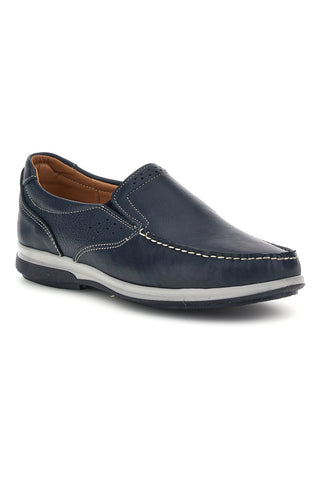 Blaue Loafer aus echtem Leder Jerpoint 640
