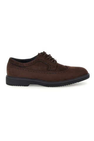 Scarpe stringate marroni in camoscio modello derby Jerpoint 1Y00783