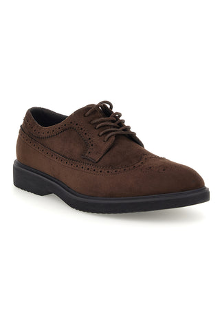 Scarpe stringate marroni in camoscio modello derby Jerpoint 1Y00783