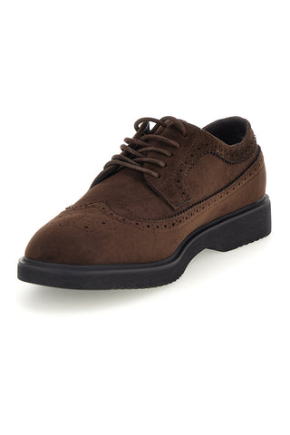 Scarpe stringate marroni in camoscio modello derby Jerpoint 1Y00783