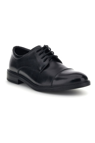 Scarpe stringate nere con punta a cap toe Ferre FU210C215