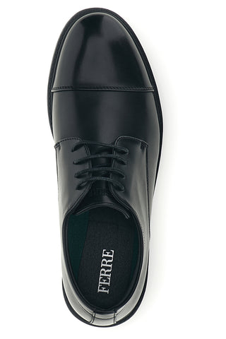 Scarpe stringate nere con punta a cap toe Ferre FU210C215