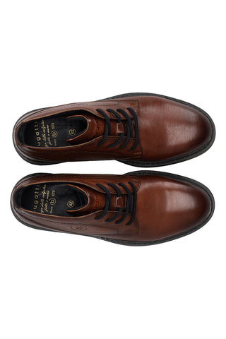 Braune Schnürschuhe aus Leder von Bugatti 311AYK3010006300