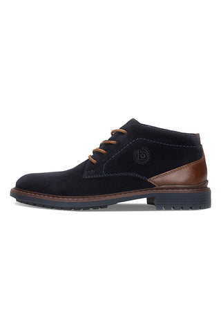 Blaue Schnürschuhe aus Leder von Bugatti 311AYK3014004100