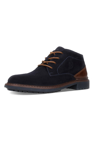 Blaue Schnürschuhe aus Leder von Bugatti 311AYK3014004100