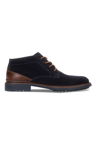 Blaue Schnürschuhe aus Leder von Bugatti 311AYK3014004100