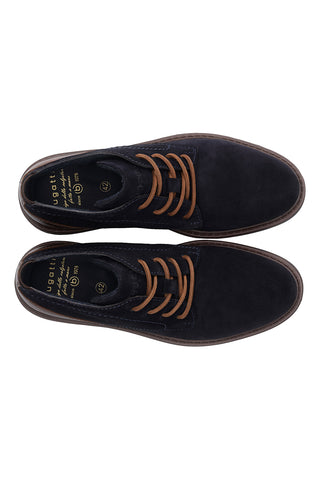 Blaue Schnürschuhe aus Leder von Bugatti 311AYK3014004100