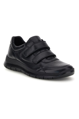 Scarpe nere in pelle con strappi e pianta larga Imac 2026112679011
