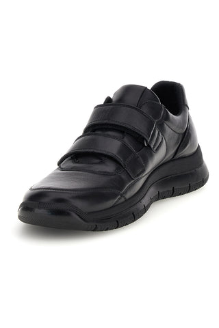 Scarpe nere in pelle con strappi e pianta larga Imac 2026112679011