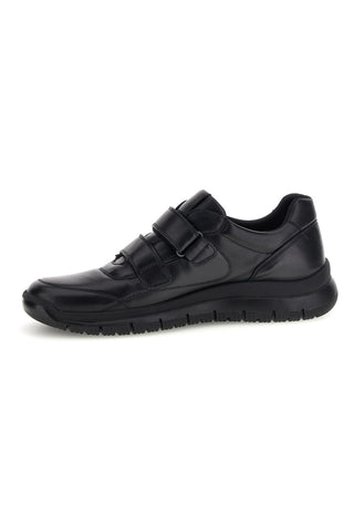 Scarpe nere in pelle con strappi e pianta larga Imac 2026112679011