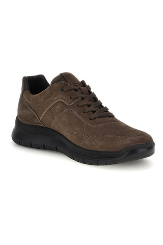 Scarpe marroni in pelle con lacci e pianta larga Imac 2025903026617