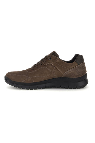 Scarpe marroni in pelle con lacci e pianta larga Imac 2025903026617