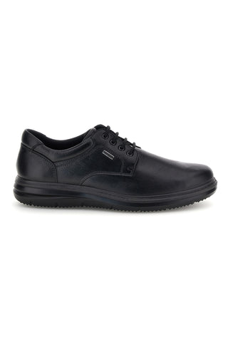 Scarpe nere in pelle con lacci e pianta larga Imac 2014482679011