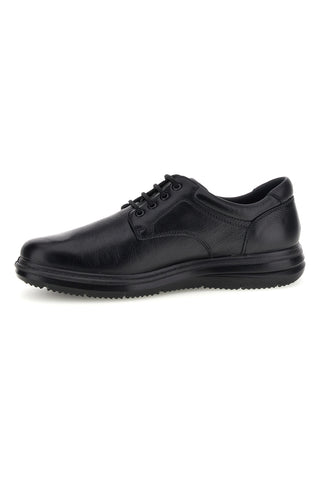 Scarpe nere in pelle con lacci e pianta larga Imac 2014482679011