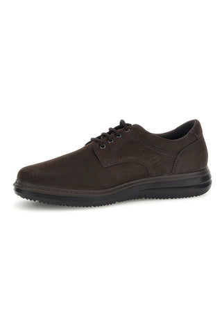 Scarpe marroni in pelle con lacci e pianta larga Imac 2014493026317