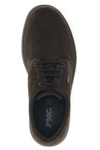 Scarpe marroni in pelle con lacci e pianta larga Imac 2014493026317