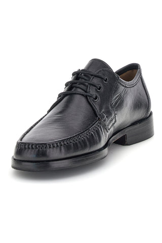 Scarpe stringate nere in vera pelle Claremorris 332