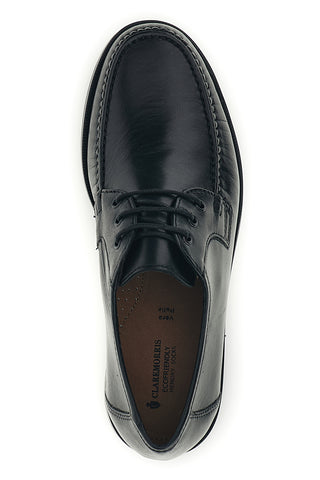 Scarpe stringate nere in vera pelle Claremorris 332