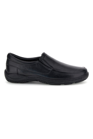 Schwarze Leder-Mokassins Claremorris MF271414