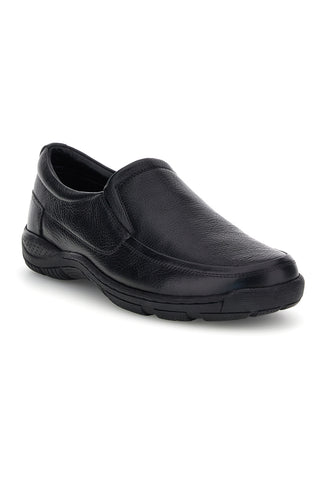 Schwarze Leder-Mokassins Claremorris MF271414