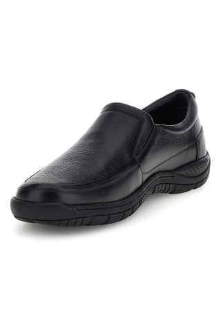 Schwarze Leder-Mokassins Claremorris MF271414