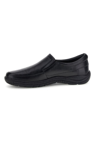 Schwarze Leder-Mokassins Claremorris MF271414