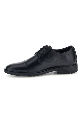 Schwarze elegante Schnürschuhe mit abgerundeter Spitze Longford 1365