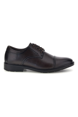 Elegante dunkelbraune Schnürschuhe mit abgerundeter Spitze – Longford 1365