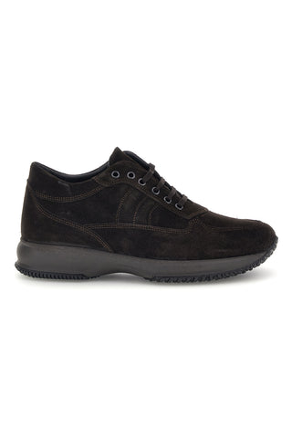 Dunkelbraune Sneaker aus echtem Leder, Made in Italy, Pittarello 2920