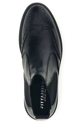 Stivaletti Chelsea neri in vera pelle Made in Italy Pittarello 10