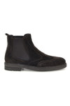 Dunkelbraune Chelsea-Stiefeletten aus echtem Leder, Made in Italy, Pittarello 10